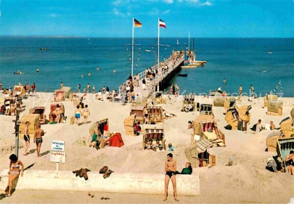 Timmendorfer Strand Strandpartie an der Seebrücke