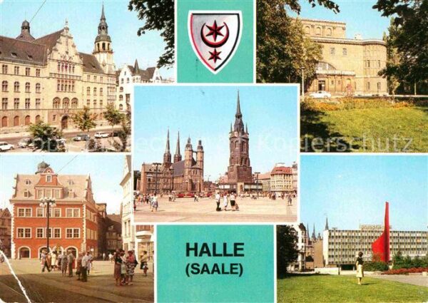 Halle Saale Hansering Markt Marktkirche Roter Turm