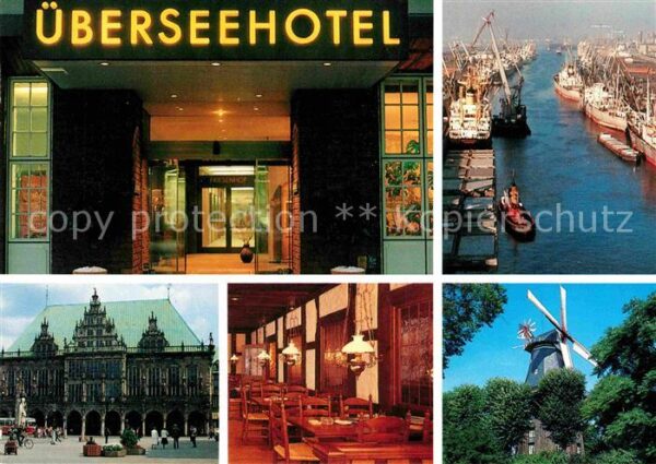 Bremen Überseehotel Histor Marktplatz Hafenpar