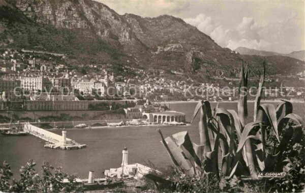 Monte-Carlo Entree du port Montagnes Hafen Berge