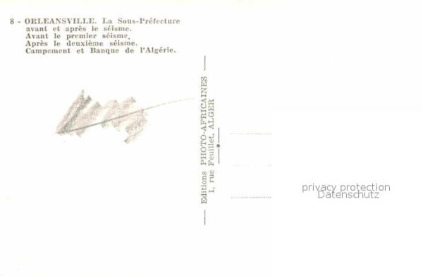 Orleansville Avant et apres le Séisme Sous Prefectur – Bild 2