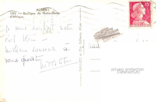 Alger Algerien Basilique de Notre Dame d_Afrique – Bild 2