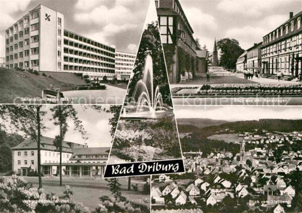 Bad Driburg Sanatorium Kuranlagen Fontäne Versorgun