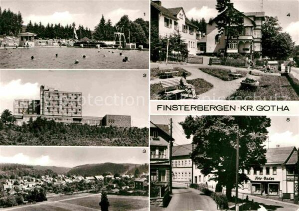 Finsterbergen Waldschwimmbad FDGB Erholungsheim Wilhe