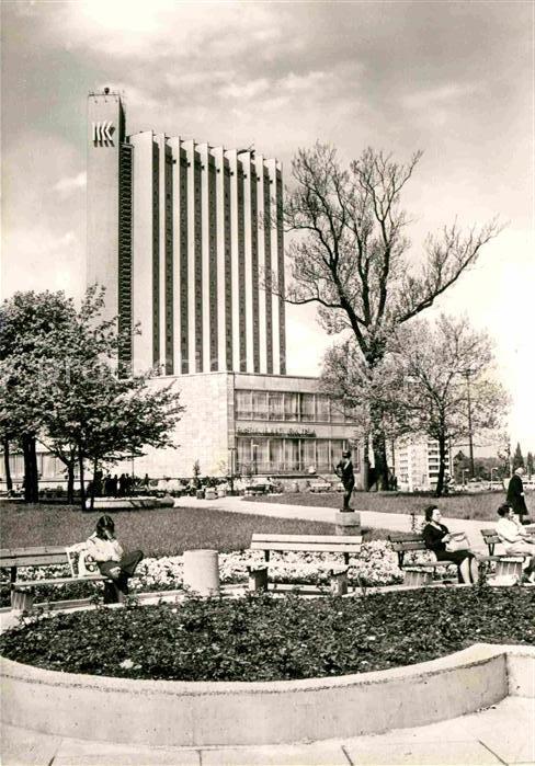 Karl-Marx-Stadt Stadthalle mit Interhotel Kongress