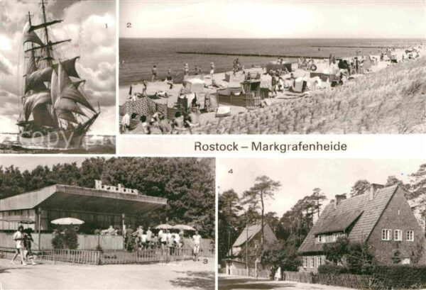 Markgrafenheide Rostock Segelschulschiff Wilhelm Pieck Strand S