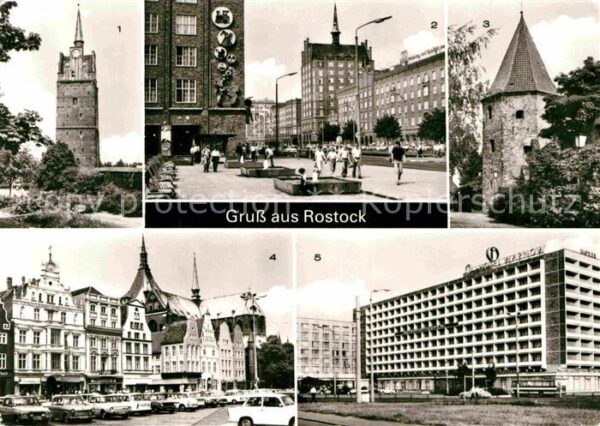 Rostock Kröpeliner Tor Lange Strasse Stadtmauer