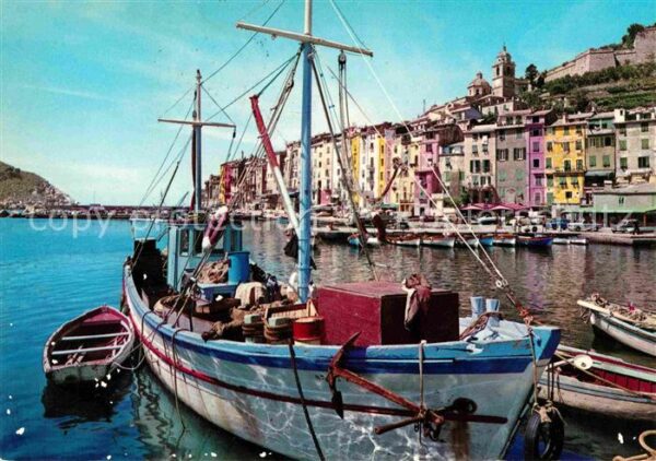 Portovenere Scorcio panoramico Porto Hafen Fischkut