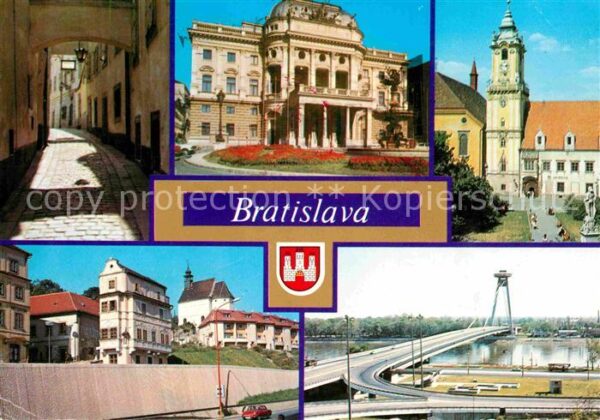 Bratislava Pressburg Pozsony Bastova ulica Slovenske narodne divadlo