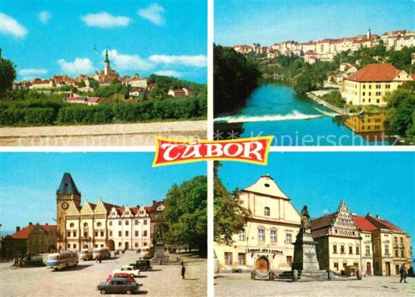 Tabor Czechia Teilansichten Platz Denkmal