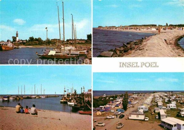 Insel Poel Hafen Leuchtturm Mole Zeltplatz