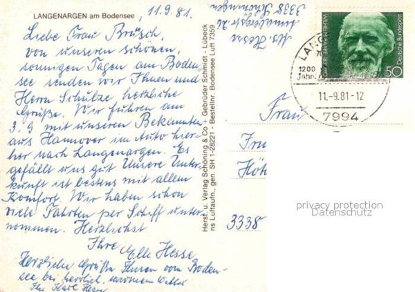Langenargen Bodensee Alpenblick Fliegeraufnahme – Bild 2