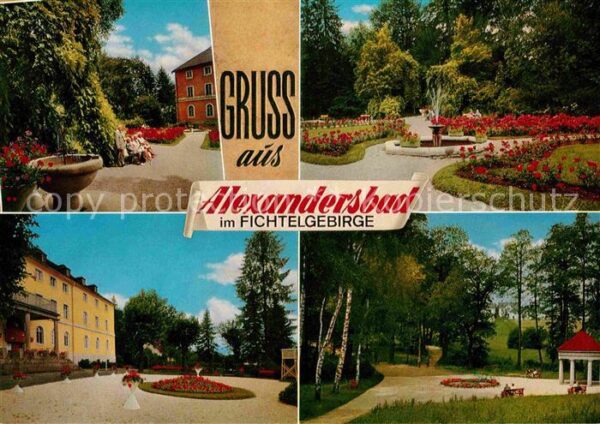 Bad Alexandersbad Kurpark Brunnen Pavillon