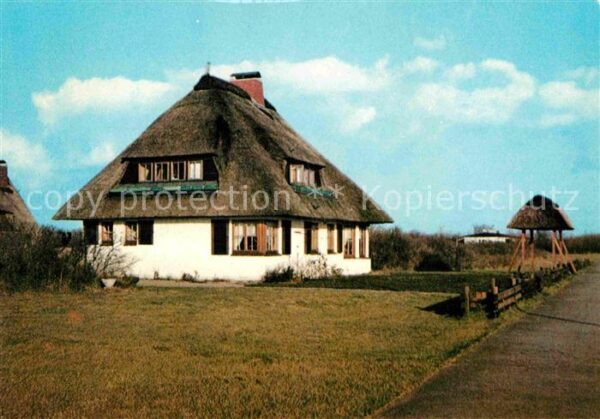 Langeoog Nordseebad Ostfriesische Teestube Reetdachhaus