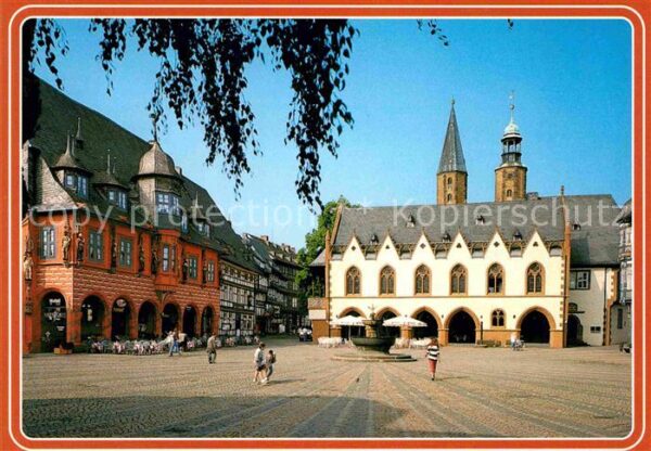 Goslar Marktplatz Postkarten Nr 2135