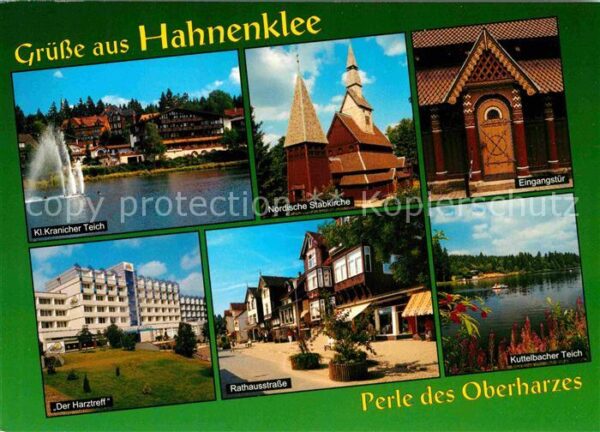 Hahnenklee-Bockswiese Harz Kranicher Teich Nordische Stabkirche Ei