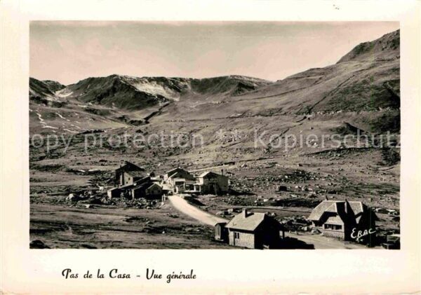 Pas de la Casa Vue generale Frontiere Franco Andorrane
