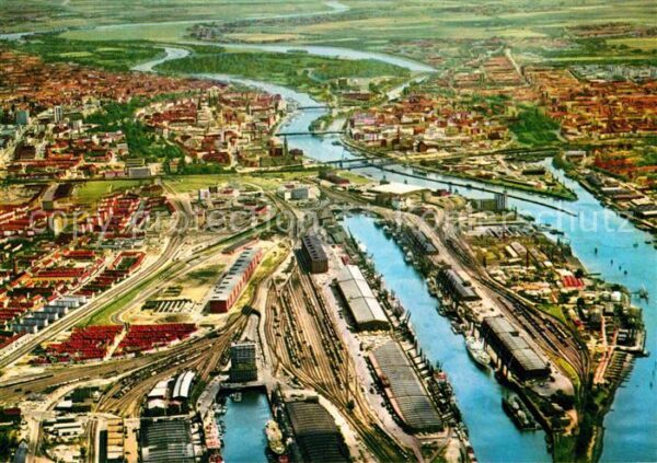 Bremen Hafen Fliegeraufnahme