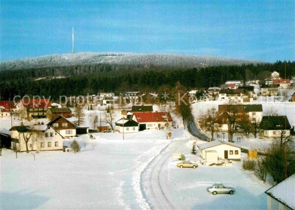 Warmensteinach mit Ochsenkopf Wintersportplatz Fichtel