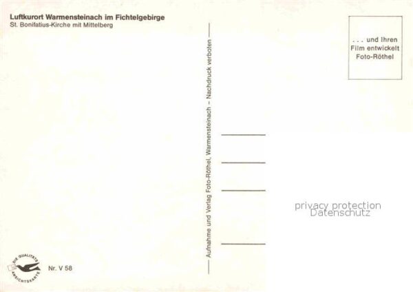 Warmensteinach Luftkurort Fichtelgebirge St Bonifatius – Bild 2