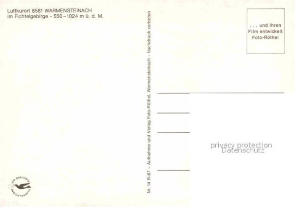Warmensteinach Panorama Luftkurort im Fichtelgebirge – Bild 2