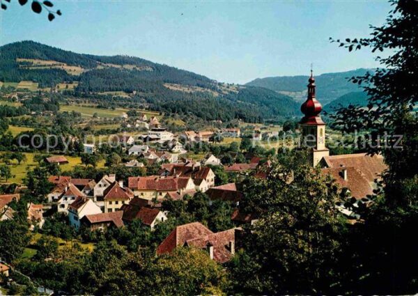 Anger Steiermark Ortsansicht mit Kirche Sommerfrische