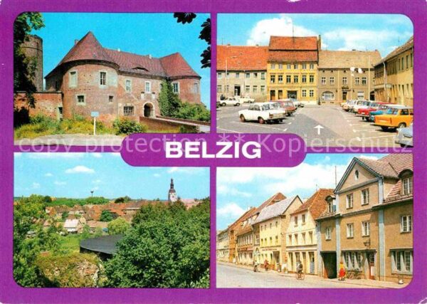 Belzig Bad Burg Eisenhardt Markt Teilansicht Stras