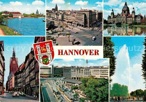 Hannover Maschsee Innenstadt Kirche Schloss Font