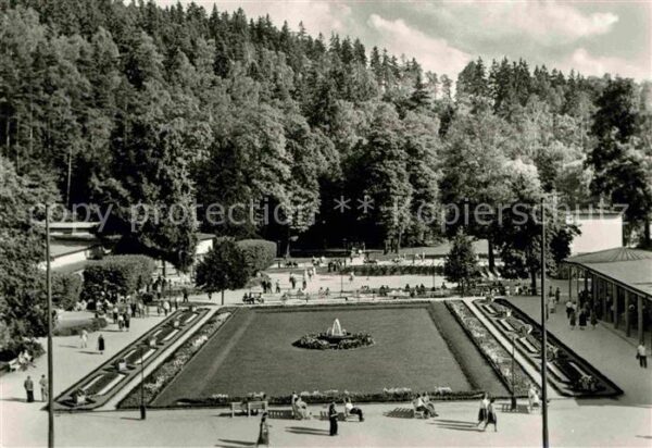 Bad Elster Blick auf den Badeplatz Staatsbad