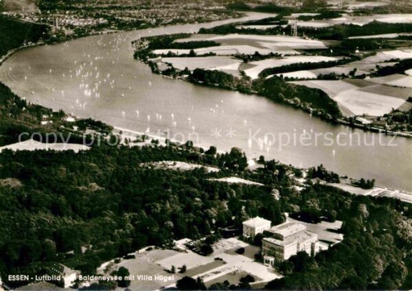 Essen Ruhr Baldeneysee mit Villa Hügel Fliegeraufn