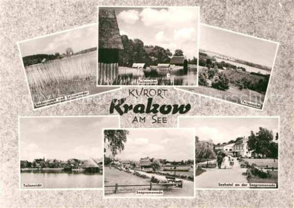 Krakow See Badeanstalt Lehmwerder Seepromenade See