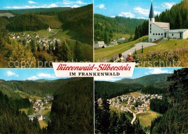 Silberstein Geroldsgruen Panorama Erholungsort Frankenwald Kirch