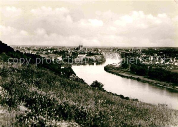Regensburg Panorama Blick über die Donau