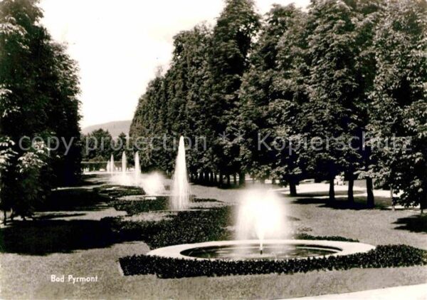 Bad Pyrmont Kurpark Wasserspiele