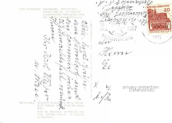 Nuernberg Henkersteg Weinstadel 15. Jhdt. – Bild 2