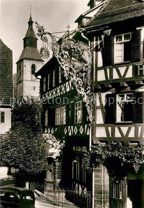 Nagold Hotel Post Fachwerkhaus Kirchturm