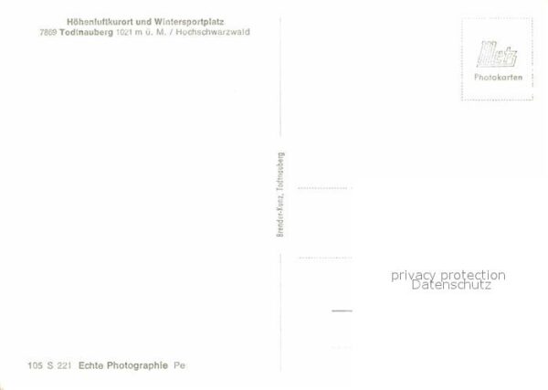 Todtnauberg Panorama Höhenluftkurort Wintersportpla – Bild 2