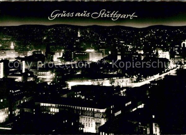 Stuttgart City im Licht