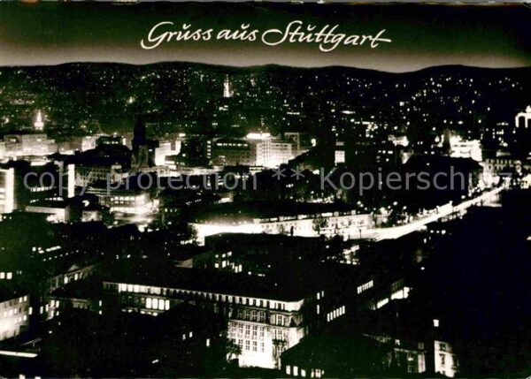Stuttgart City im Licht
