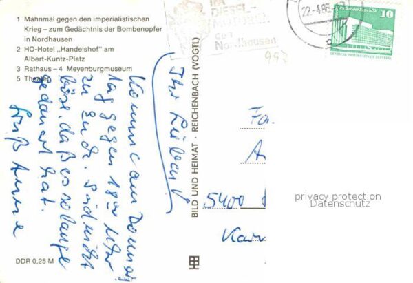 Nordhausen Thueringen Mahnmal Imperialistischer Krieg HO Hote – Bild 2