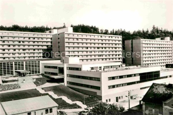 Bad Elster Staatsbad Therapiegebäude und Bettenhäu