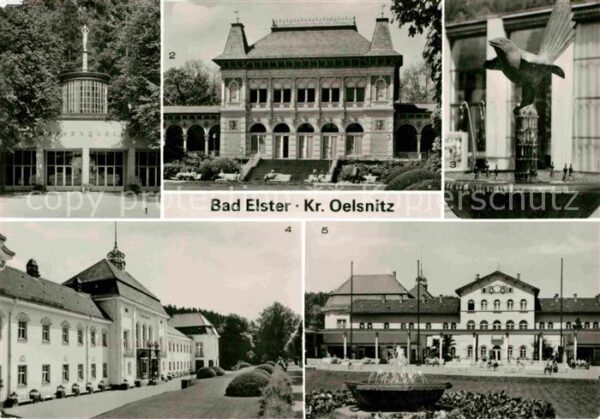 Bad Elster Marienquelle Kurhaus Elsterbrunnen Bade
