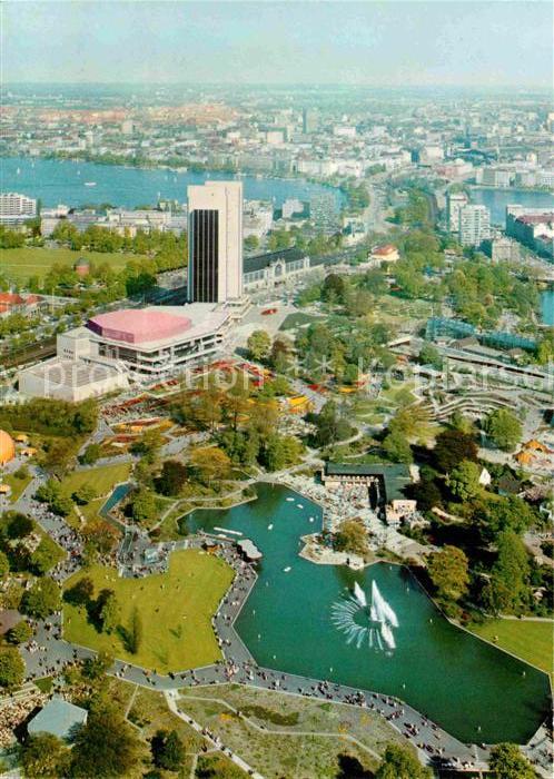Hamburg Blick vom Fernsehturm Congress Centrum