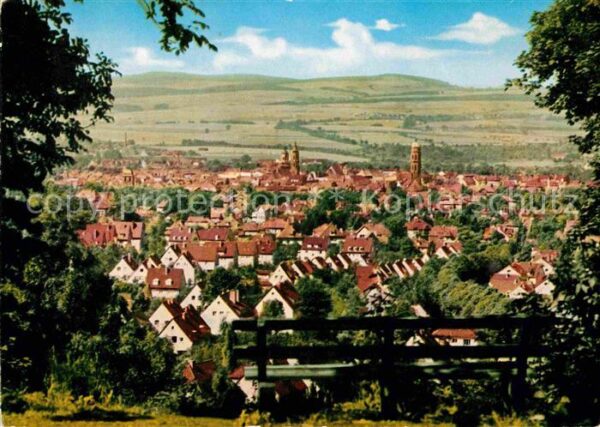 Goettingen Niedersachsen Ausblick vom Hainberg nach den Hohen Ha