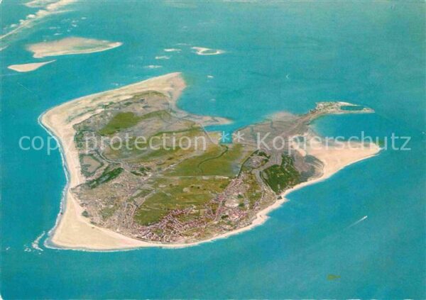Borkum Luftaufnahme aus 4000 m Höhe