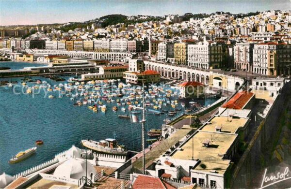 Alger Algerien Vue generale Port Hafen