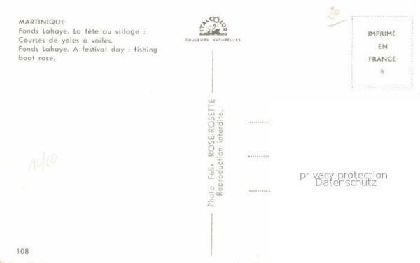 Fond Lahaye La fete au village Courses de yoles a v – Bild 2