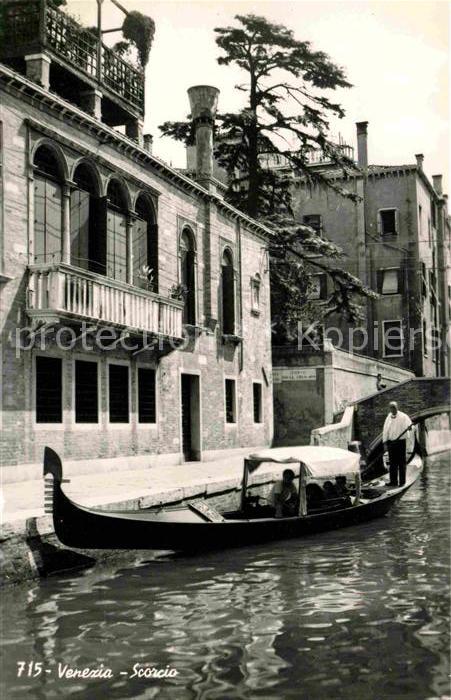 Venezia Venedig Scorcio Kanal Gondel