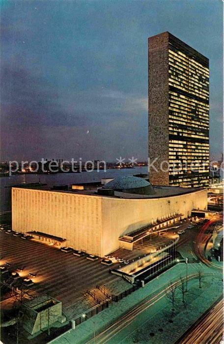 New York City United Nations Buildings East River at