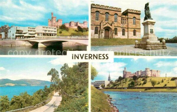 Inverness Highland Castle Ness Bridge Flora Macdonald Stat